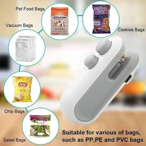 Rechargeable Mini Pocket Shoppers Sealing Device (with Box Packing)