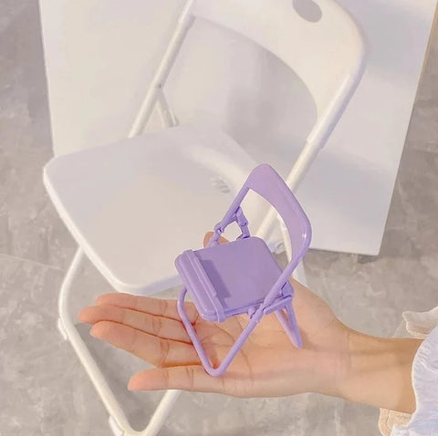 Pack OF 2 Foldable Chair Shape Mobile Phone Holder